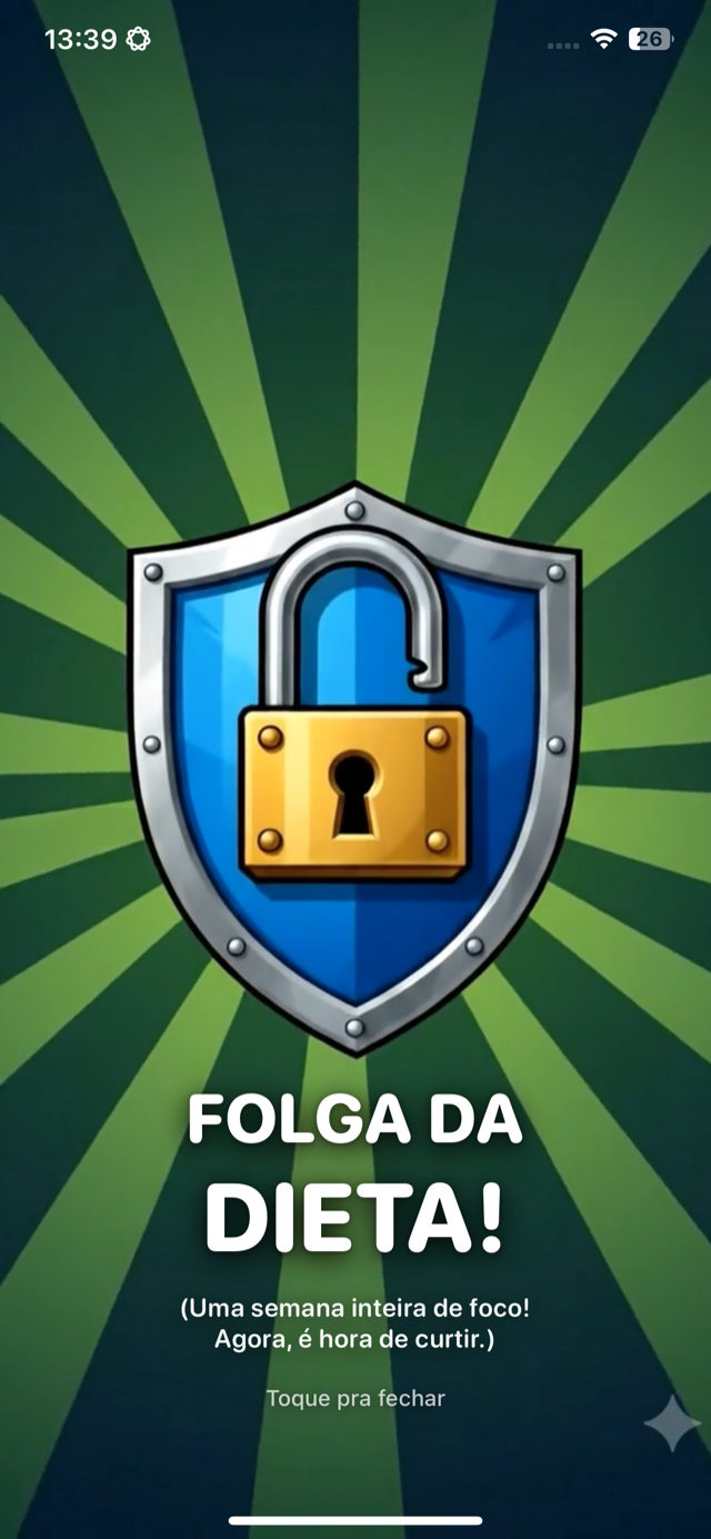Celebração de folga da dieta